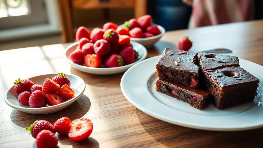 brownie-recheado-de-frutas-vermelhas-delicia-umida-e-decadente-com-preparo-facil-em-apenas--minuto